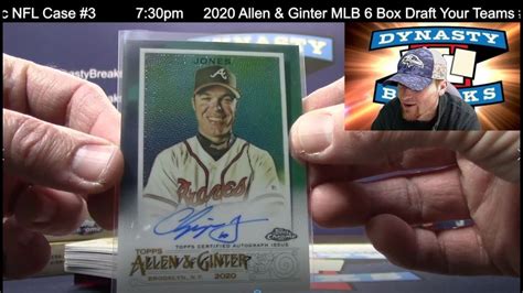 Topps Allen And Ginter Chrome Baseball Card Box Half Case Break