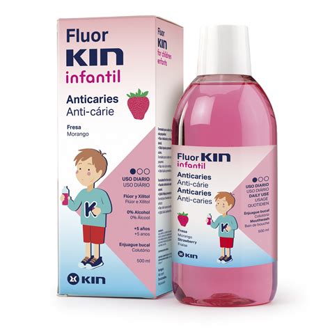 Fluor Kin Infantil Colutorio Diario Sabor Fresa Ml