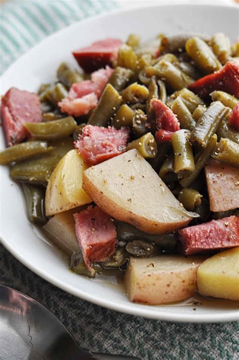 Slow Cooker Green Beans Ham And Potatoes