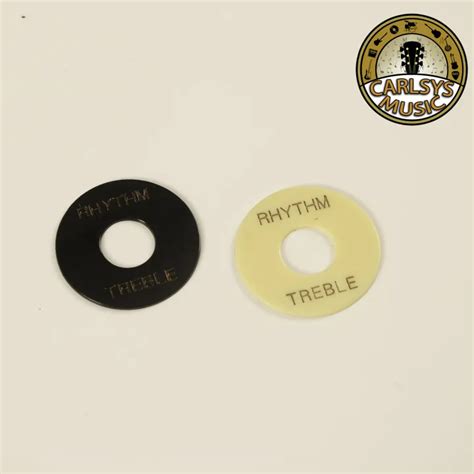 Plastic Guitar Toggle Switch Washer Plate Rhythm Treble Ring For Les