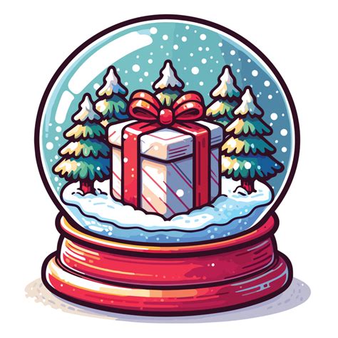 Christmas Snowglobe Clipart Ai Generative 33860928 Png