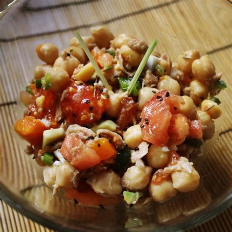 Ensalada de Garbanzos y Atún Receta ekilu