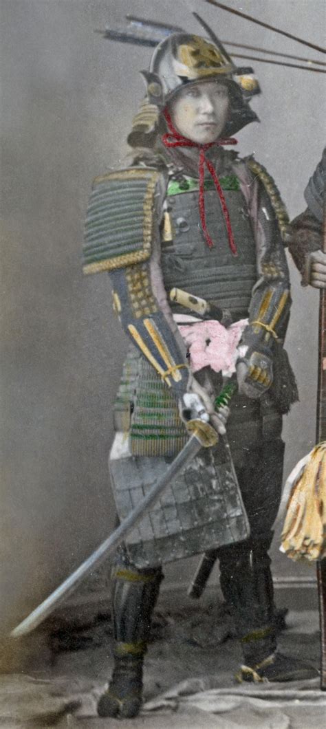 Samurai Wearing Armor Late 1800s Samurai Armor Samurai Gear Samurai