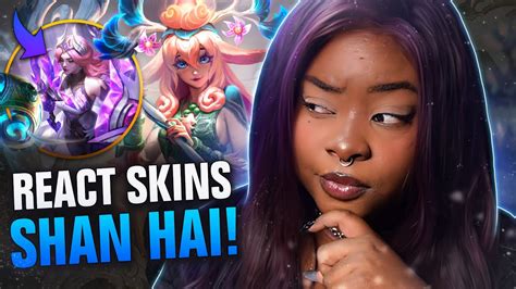 REAGINDO ÀS NOVAS SKINS PERGAMINHOS SHAN HAI League of Legends