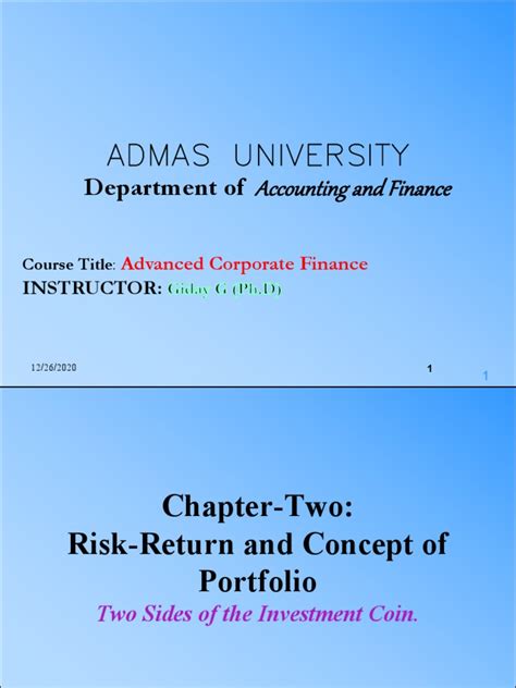 Chapter 2 Pdf Modern Portfolio Theory Diversification Finance