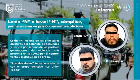 Fiscalía CDMX on Twitter Lenin N es uno de los objetivos