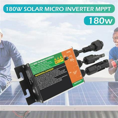 Buy 180w 22 50v Mppt Solar Pv Grid Tie Micro Inverter Gmi Connected Inverter Grid On