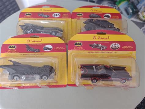 Coleção Batmobile Carrinhos Batman Shell Produto Vintage e Retro