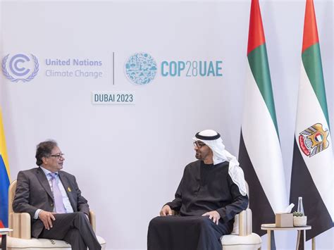 Uae President Discusses Bilateral Relations And Cop28 With Colombian