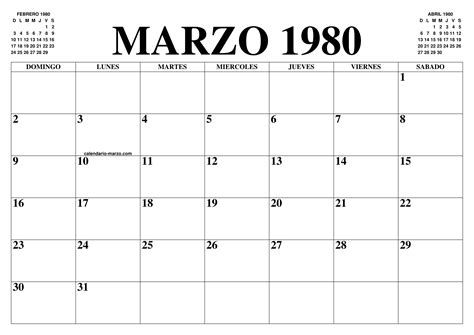 Calendario Marzo El Calendario Marzo Para Imprimir Gratis Mes