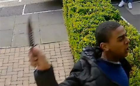 Terrifying Cctv Footage Captures Moment Man Slashes Victim Across Face