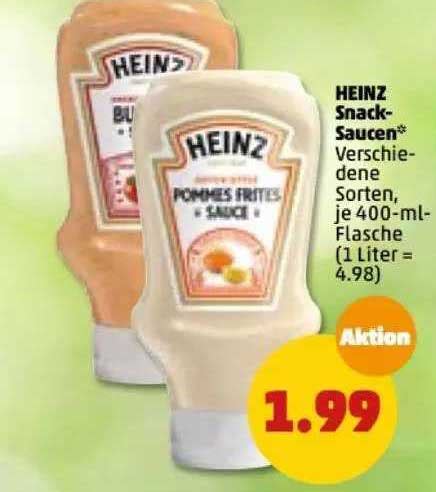 Heinz Snack Saucen Angebot Bei Penny 1Prospekte De