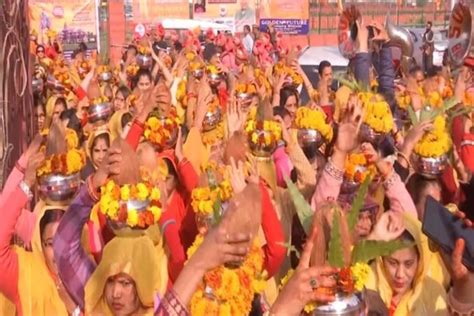 Rajasthan Grand Kalash Yatra Held In Jaipur A Day Before Pran