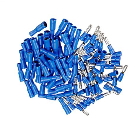 Male Female Blue Insulated Bullet Connector Terminals Awg Wire Kit