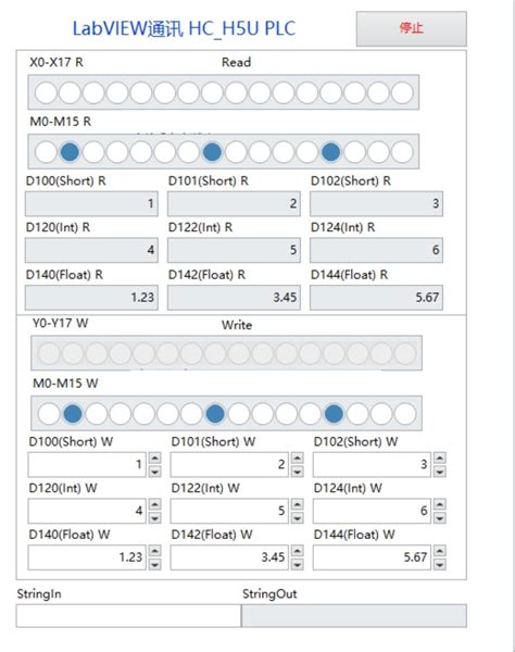 LabVIEW与汇川H5U PLC通信 完胜OPC实现稳定安全的报文读取与辅助测试一网打尽常用功能无程序网络通讯配置 汇川plc与