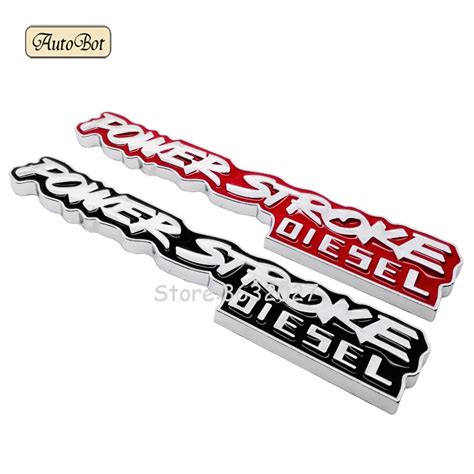 3d Metal For Ford International Power Stroke Sticker Super Psd F150