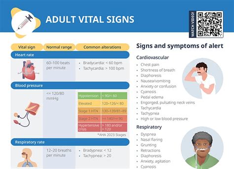 Vital Signs Chart Normal Ranges