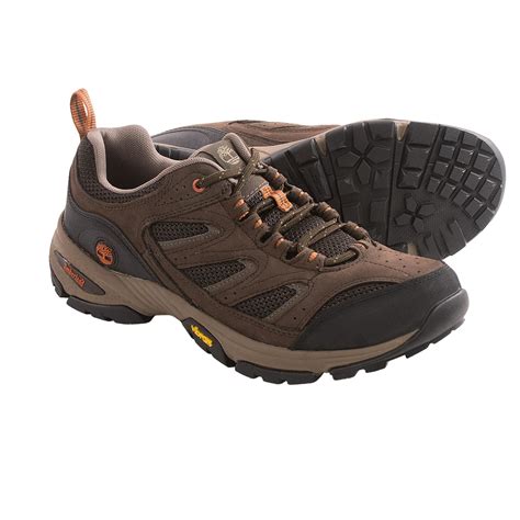 Timberland Ledge Low Hiking Shoes - Leather-Mesh (For Men) in Dark Brown