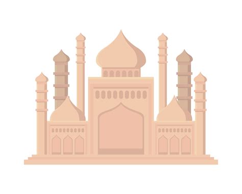 Taj Mahal Icon 10968113 Vector Art At Vecteezy