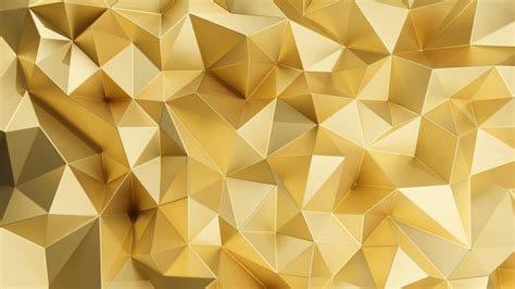 Premium Photo 3d Rendering Gold Triangular Abstract Background