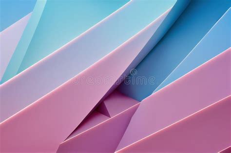 Abstract Background With Diagonal Paper Stripes In Nude Pink And Blue