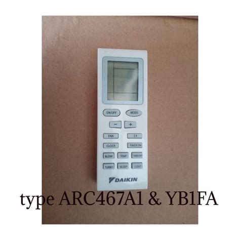 Remote Ac Daikin Type Arc A Yb Fa Lazada Indonesia