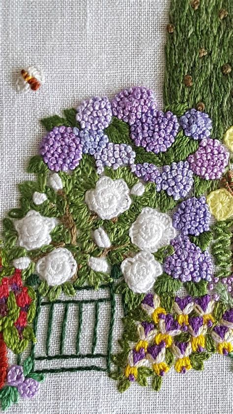 Embroidered Hydrangeas Artofit