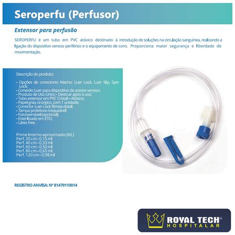 Extensor De Perfus O Neonatal Clamp Fr M Ll Seroplast