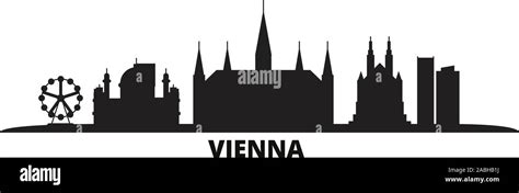 Austria Vienna City City Skyline Isolated Vector Illustration Austria