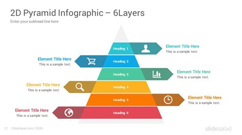 Flat Pyramid 5 Layouts Business Powerpoint Template Ciloart