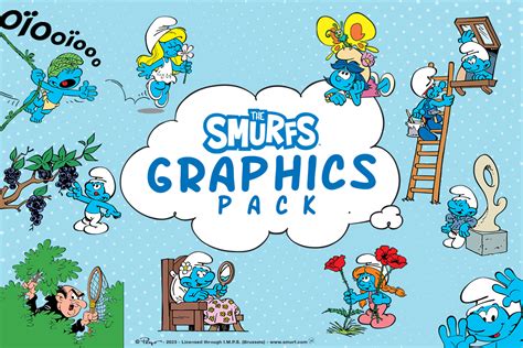 Smurfs Classic Scene Graphics Gráfico Por The Smurfs Collection