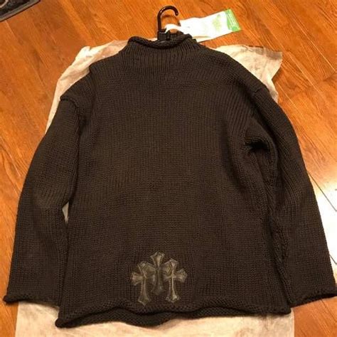 Ch Cemetery Cross Patch Sweater Cross Patch Chrome Hearts Sweaters