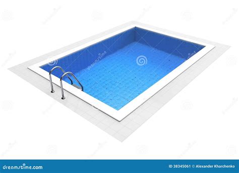 Empty Swimming Pool stock illustration. Illustration of exotic - 38345061