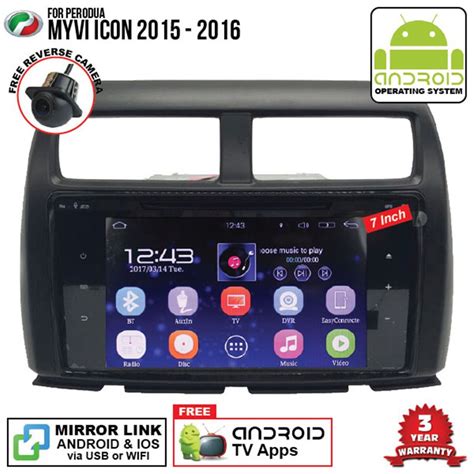 Buy Perodua Myvi Icon Sky Navi Full Android Double Din