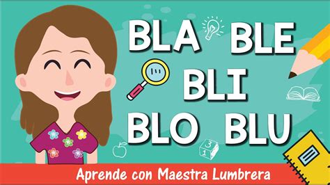 Palabras Con Bla Ble Bli Blo Blu Para Niños De Primaria Pdf Niños