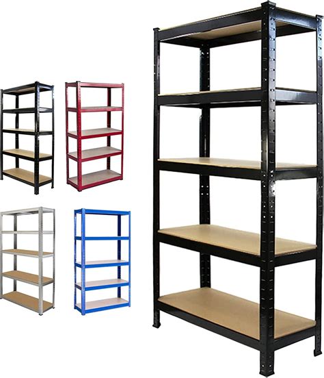 Autofu Storage Shelves Heavy Duty Metal Garage Shelving Racking Unit