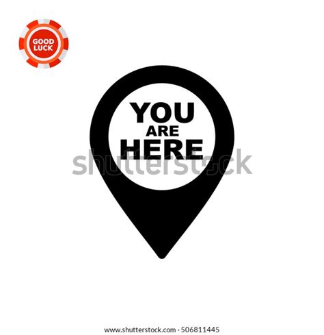 You Here Simple Icon Stock Vector Royalty Free 506811445