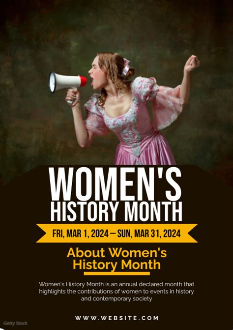 Copy Of Womens History Month Flyer Postermywall