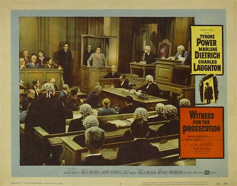 Classic Movies Witness For The Prosecution 1957