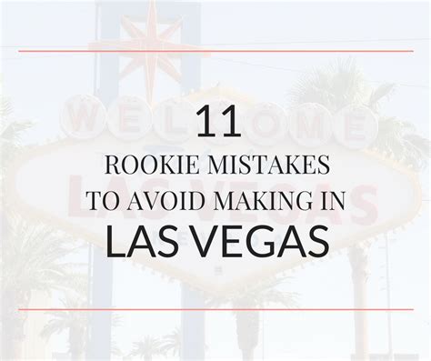 Visiting Las Vegas For The First Time Avoid Making These Common Mistakes So You Can Save Money