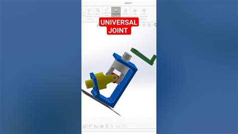 Solidworks Universal Joint Design Assembly Animation Video Youtube