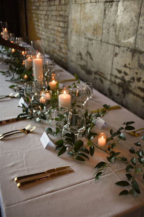 Long table decor by Rosehip Social Florist | Long table wedding, Green ...