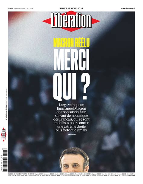 Macron Reelegido ¿gracias A Quién Así Amanecen Las Portadas Del