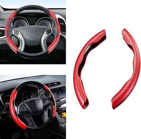 Universal Carbon Fiber Steering Wheel Cover Pack Car Steering Wheel