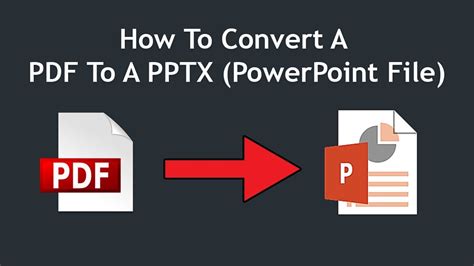 How To Convert A Pdf To A Pptx Powerpoint File Youtube