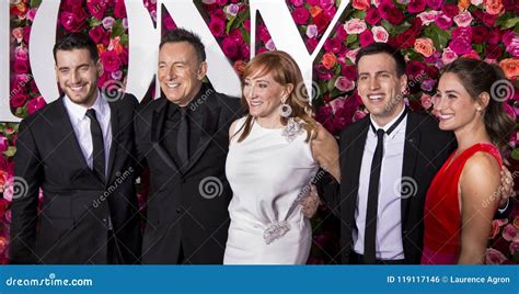 Bruce Springsteen and Family at 2018 Tony Awards in New York City ...