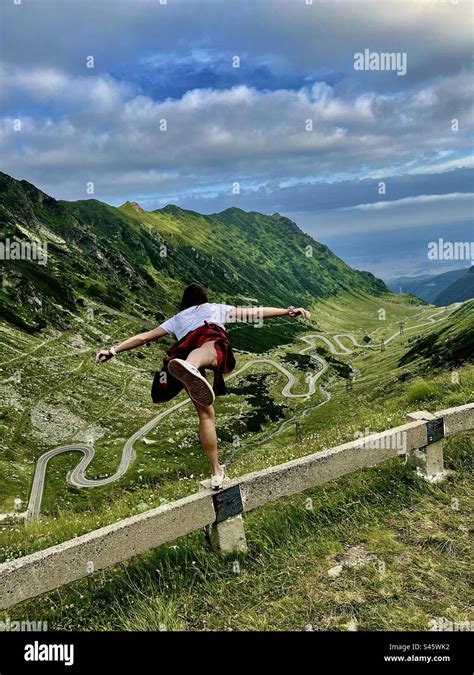 Most Beautiful Road In The World Transfagarasan Romania Stock Photo