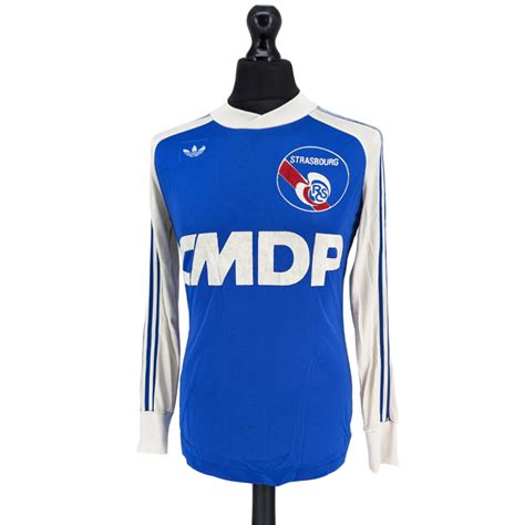 Rc Strasbourg Home Football Shirt 197879