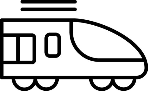 High Speed Train Vector Icon Vector Art At Vecteezy