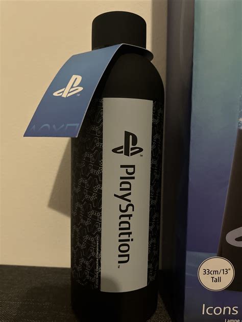 Official Playstation Icon Flow Lava Lamp Light Up And Metal Water Bottle New Ebay